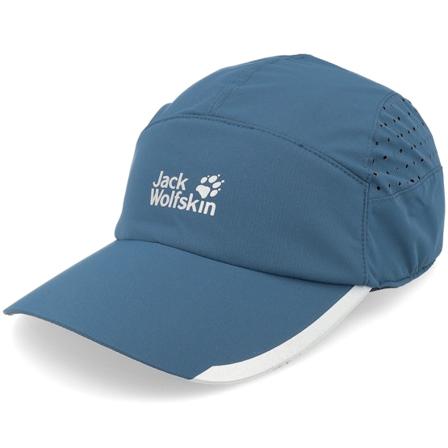 Jack Wolfskin - Blu 5panel Cappellino - Eagle Peak Thunder Blue 5-Panel @ Hatstore