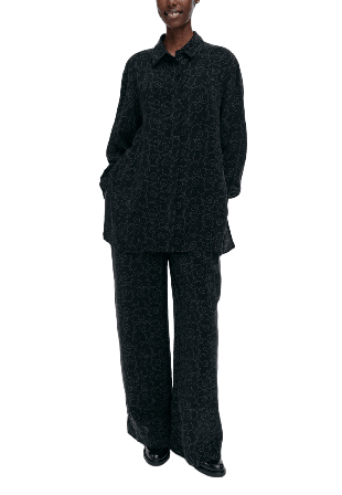 Marimekko Runsas Piirto Unikko Skjortor Dam Svart 36