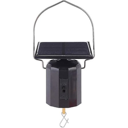 Hängande svart roterande motor för vindsnurra och vindspel mobil batteridriven trädgårdsdekorationstillbehör