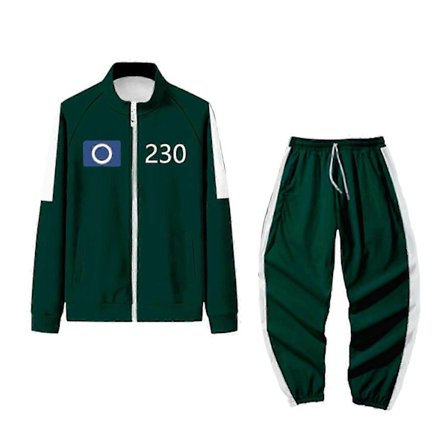 Squid Games Kostume, Squid Games Træningsdragt, Koreansk Folkespils Kostumesæt, til Fans, Cosplay og Temaarrangementer, 456 Voksen Squid Games Outfit-