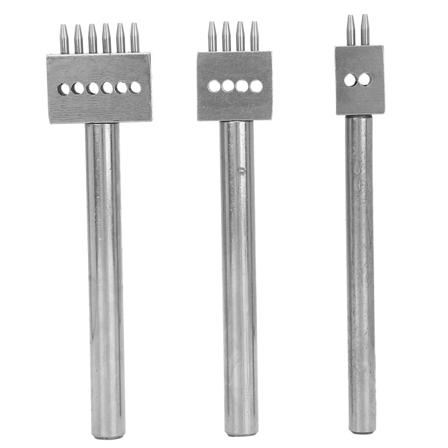 Gör-det-själv set - 3-delat mellanstansverktyg för bälteshålslagare (4 mm, 2+4+6)