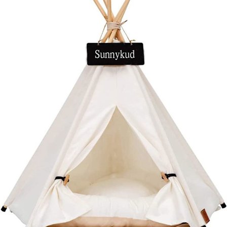 Sunnykud Hunde Tipi Teltet med Aftagelig Vaskbar Hynde. Telte Sød Hus Haust KLB