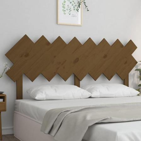 Vidaxl Sänggavel Honungsbrun 159,5x3x80,5 Cm Massiv Furu Brun