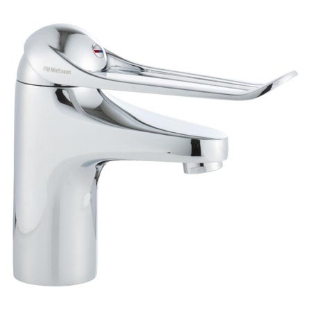 FM Mattsson 9000E 80604000 Tvättställsblandare med lång spak, utan bottenventil, Badrum