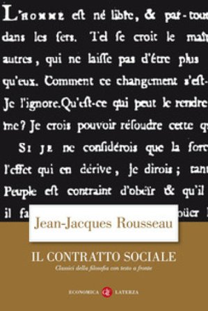 Il contratto sociale. Testo francese a fronte Jean-Jacques Rousseau
