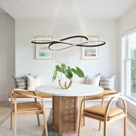 LED-Hänglampa Modern Köksö Black Gold 100cm