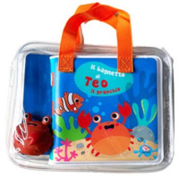 Il bagnetto di Teo il granchio. Impermealibri. Ediz. a colori. Con pupazzetto Sigrid Martínez