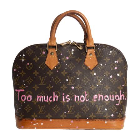 Louis Vuitton Vintage Pre-owned Alma Customs Tas , Bruin , Dames , Maat: ONE Size Vintage Tassen