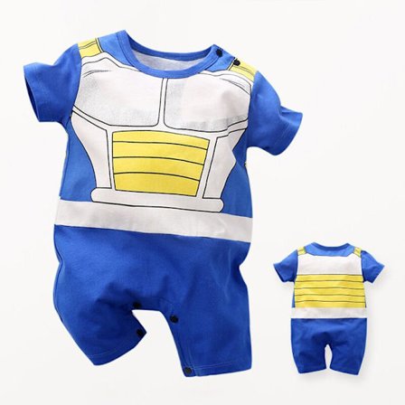 Mub- Tilpasset cosplay-klær for barn 0-1 år gammel baby heldrakt japansk anime cosplay babyklær personlighet romper-kostyme