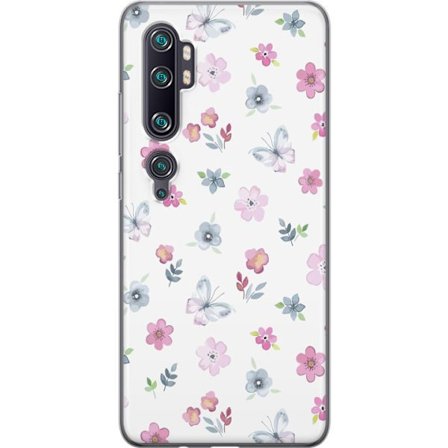 Mobilskal till Xiaomi Mi Note 10 Pro med Blommor och fjärillar