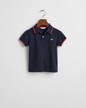 GANT Kinder GANT Piqué Poloshirt mit Streifen (92)