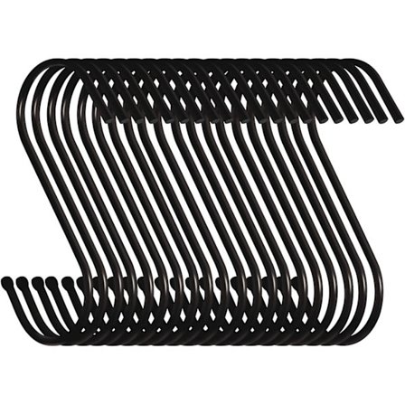 30-pack 9 cm stora kraftiga S-formade hängande krokar för kök, B