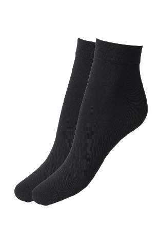 Å WOMAN Ankelstrumpor 60 den, 2-pack Sockor Svart 36/41