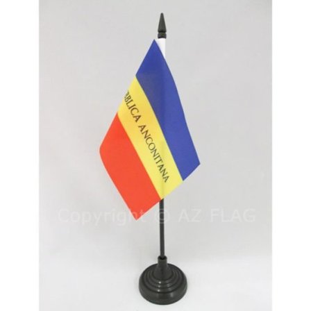 Bordflagga Republiken Ancona 1797-1798 15x10cm - gammal italiensk - Italien Hög kvalitet