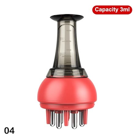 Hodebunnsapplikator Flytende Hårkam Vekstserum Nærende Olje Mini Bærbar Hårrøtter Massasje Medisinkam Hodebunnsmassasjeapparat