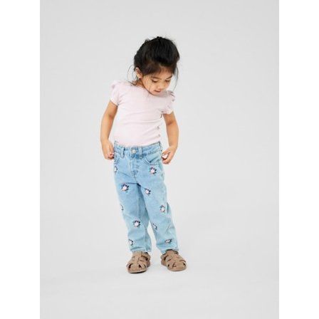 Name it Mini Kortärmad Top, Lemon Ice, Storlek 104