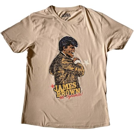 James Brown Unisex Vuxen Mr Dynamite Bomull T-shirt XXL Sand