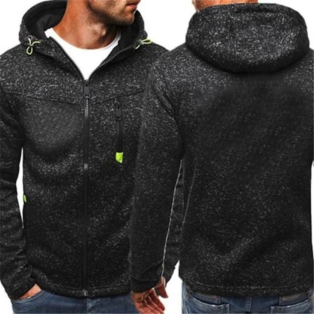 Syksyn ja talven miesten takki neule lumikello hupullinen vapaa-ajan takki vetoketju miesten vaatteet takki