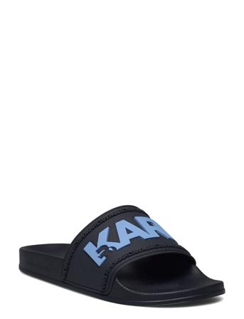 Kondo Karl Logo Slid Blue Karl Lagerfeld Shoes
