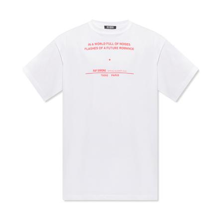 Raf Simons Printed T-shirt Hvid, Herre T-shirts