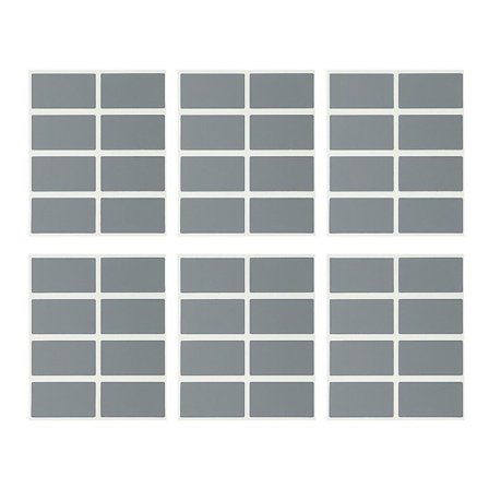 200 stk. DIY skrapelodd-klistremerkepremiekort selvklebende skrelle-og-klistremerker (11X9X0.01CM, sølv)