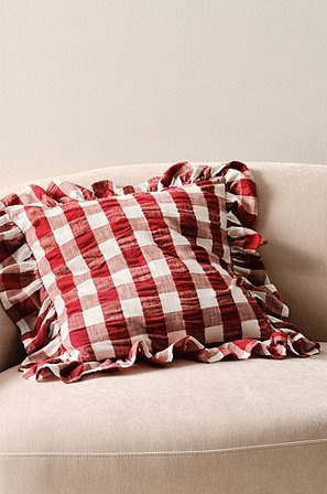 Jotex - Kussenhoes 50x50 Cm Rood/wit Rood/wit - MIMMI - Koop Sierkussens & hoezen bij Jotex