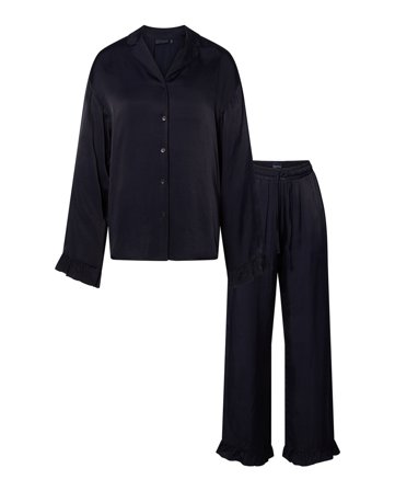 Lexington Satin pyjamassæt, navy