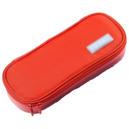 Stor Blyantveske Heavy Duty Stor Kapasitet Penneveske Oransje