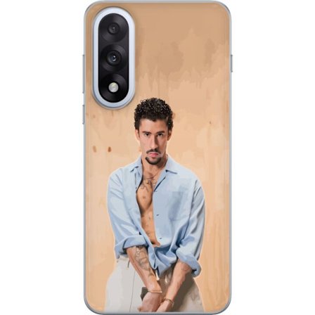 Yhteensopiva Puhelinkuori OnePlus Nord 5 Bad Bunny Super Bowl-inspiroima grafiikka, jossa NFL-trofe ja San Franciscon silta urheilusuunnittelussa