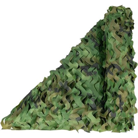 ING Kamuflasjenett - Stor kamuflasjenettrull - 150D Oxford-stoff - 1,5*2 meter - Kamuflasjegrønn