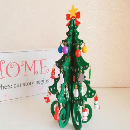 Juletræ børns håndlavede DIY Stereo træ jul Green ONESIZE