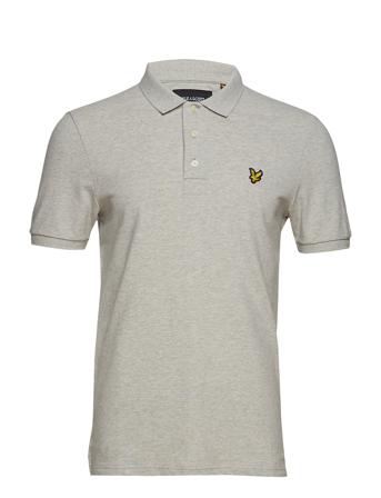 Slim Stretch Polo Shirt Polos Short-sleeved Beige Lyle & Scott