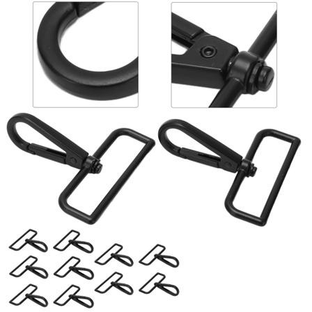 10 stk. snorlås med karabinkrok 5x6cm Multifunksjonell enkel å bruke veske bagasje maskinvare tilbehør