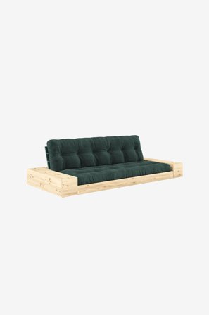 Karup Design - Base Sovesofa m. 2 sidebokse Tre-personers - Grøn - Sovesofaer - Fra Homeroom