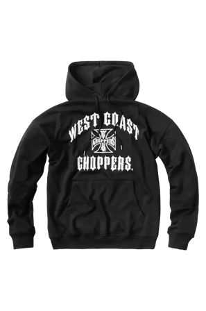 Sweat à Capuche West Coast Choppers Iron Oversize Noir S