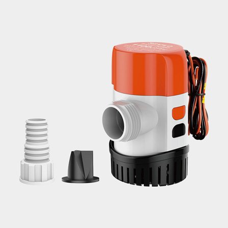 Dränkbar elektrisk länspump SEAFLO 13B-800 GPH (50 liter / minut), 24V, automatisk driftstart, utan nivåvakt