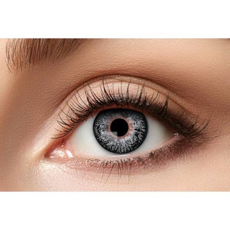 Partylinser grå 12 mdr farvede linser halloween seje vilde uhyggelige