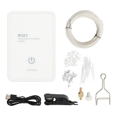 WiFi Automatiskt Vattningssystem 5V 1A 2.4Ghz WIFI Inomhus Vattningssystem för Blommor Växthusväxter