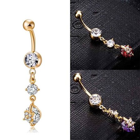 Forgyldt Navle Ring til Body Piercing Smykker