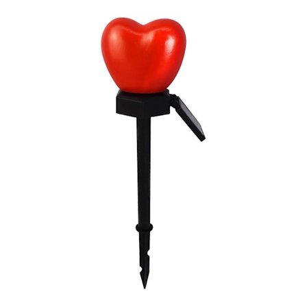 Solcelle Hjerte Hjerteformet Have Dekoration Jordindstik Lampe Feriepynt