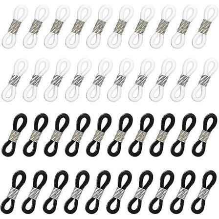 40 stk. Holder Kæde Brille Ender Brille Kæde Rem Lås Ender Af Glas Snor Ender Af Brille Kæde Holder Silikone Lanyard Rem