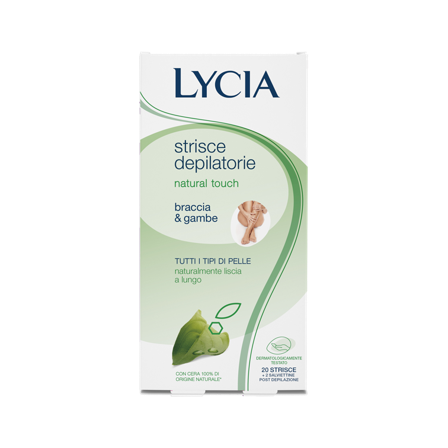 Lycia Natural Touch 20 Strisce Depilatorie Gambe Braccia