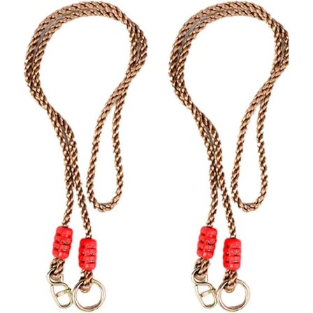 Trægynger Reb - Længdejusterbart nylonreb (650 lbs begrænset) til udendørs gynger/hængekøje/legepladstilbehør (pakke med 2)