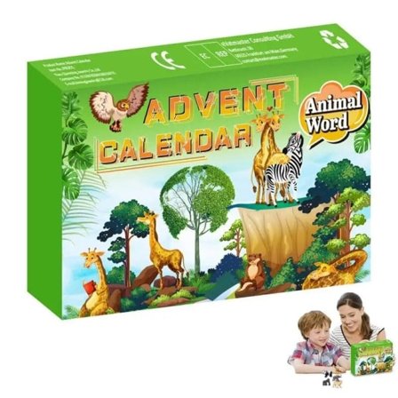 Jul Adventskalender Leketøyskasse 24 Deler/Sett Søte Dyr 2023 Nyttår Nedtelling Stressreduserende Barnepresent Adventskalender Xmas Advent Calendar