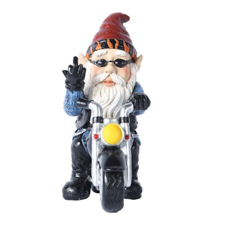 Dewenwils Havefigur Motorcykel 13 x 14cm Vandtæt Sol Pr DXGHC