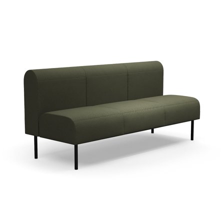 Modulsofa VARIETY, 3-Sitzer, Stoff Blues CSII, olive