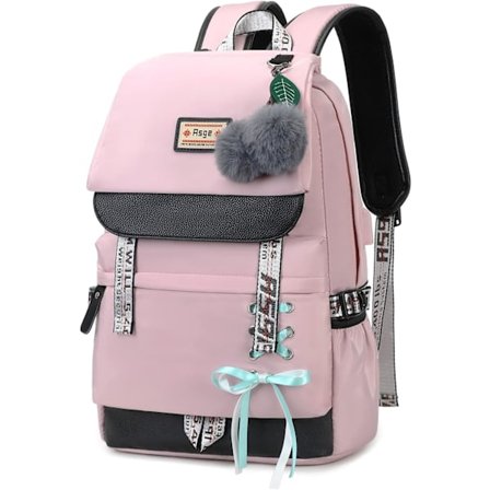 Skoletasker til Piger Nylon Vandafvisende College Rygsæk Mode Casual Dagpakke Teenagere Holdbar Unisex Student Rygsække