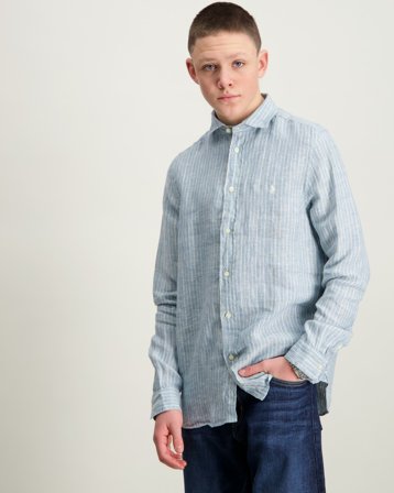 Polo Ralph Lauren Striped Linen Shirt Bunt Hemden Jungen - Kids Brand Store