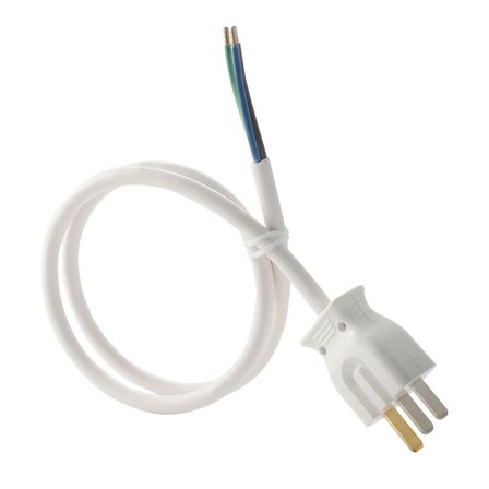 Nordic Quality Komfyrstøpsel inkl. installasjonskabel H05VV-F 3G4 1,2m