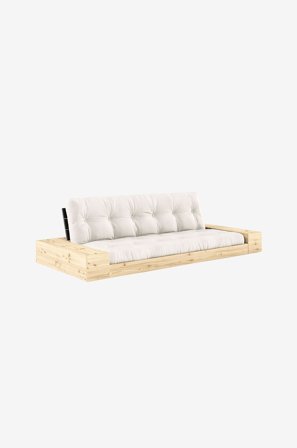 Karup Design - Base Bäddsoffa m. 2 sidolådor Tre sittplatser - Vit - Bäddsoffor - Från Homeroom